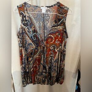 VENUS Blue and Cream Patterned Garment